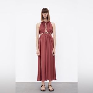 Zara cut out maxi dress